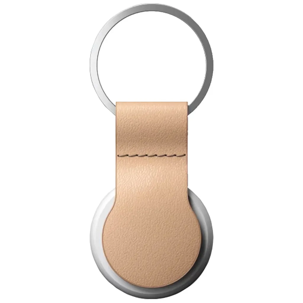Nomad AirTag Leather Loop Natural - Étui en Cuir Horween Véritable