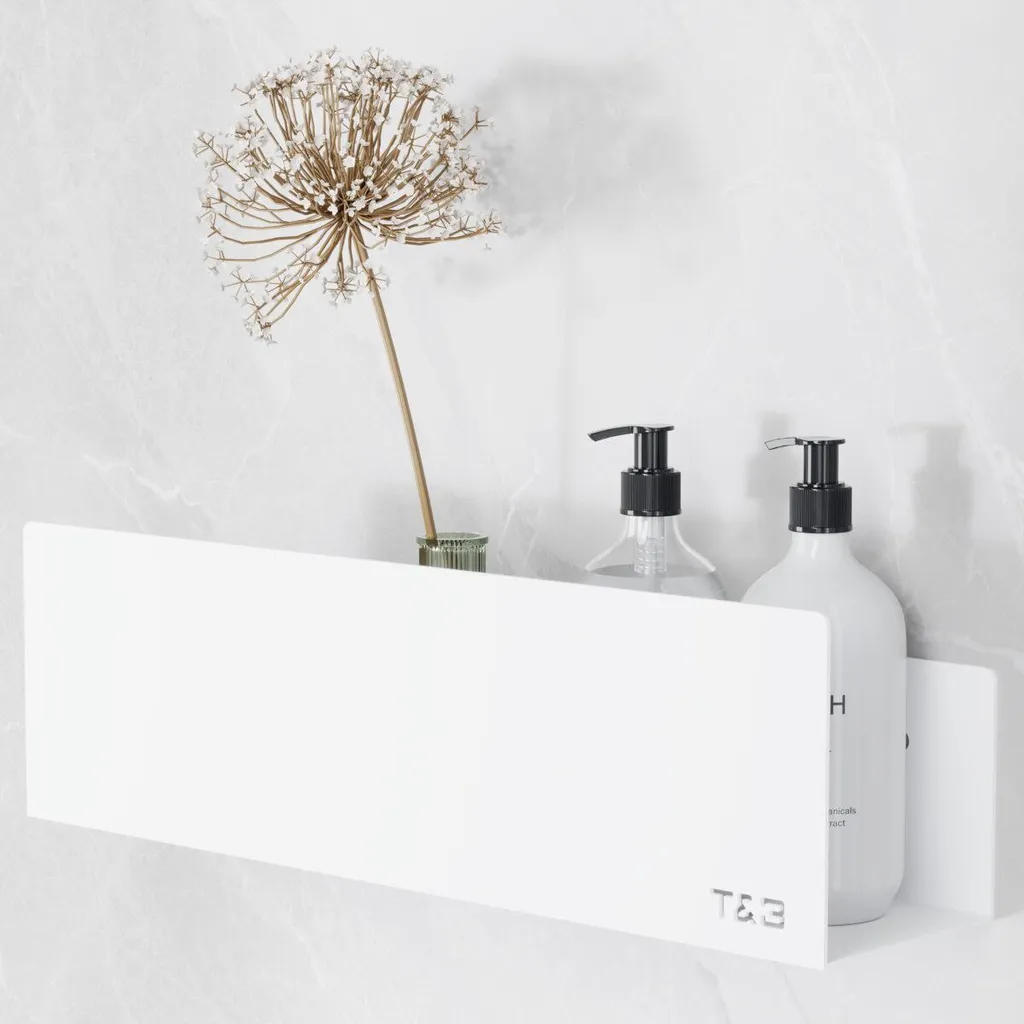 Étagère Murale Gain de Place Blanc Mat : Fini le Désordre sur les Meubles