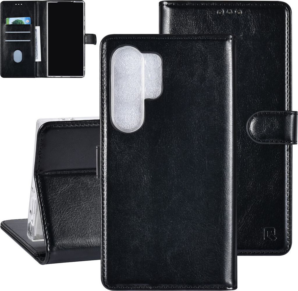 UNIQ Accessory Galaxy S24 Ultra Book type case - 3 pasjeshouder - Black