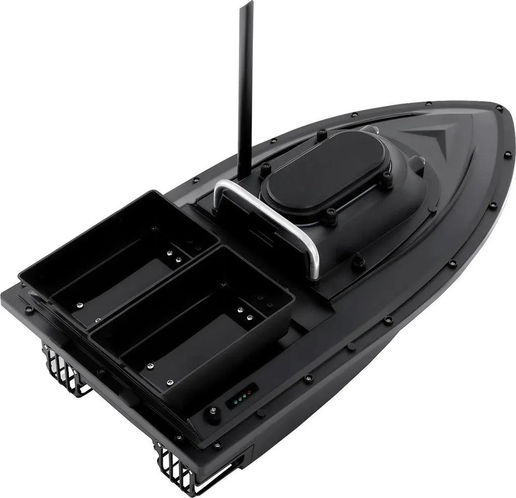 Bateau amorceur pour pêche de nuit - Lance-appâts à grande portée LED