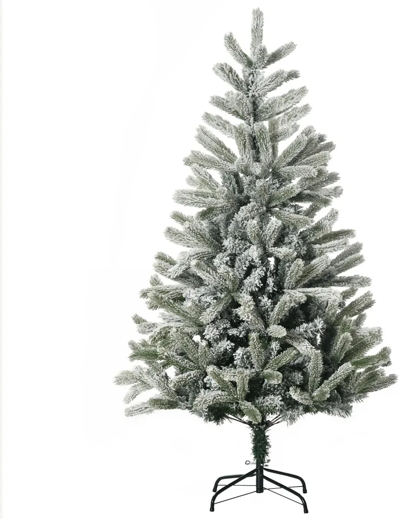 Sapin de Noël artificiel propre sans épines avec effet neige réaliste