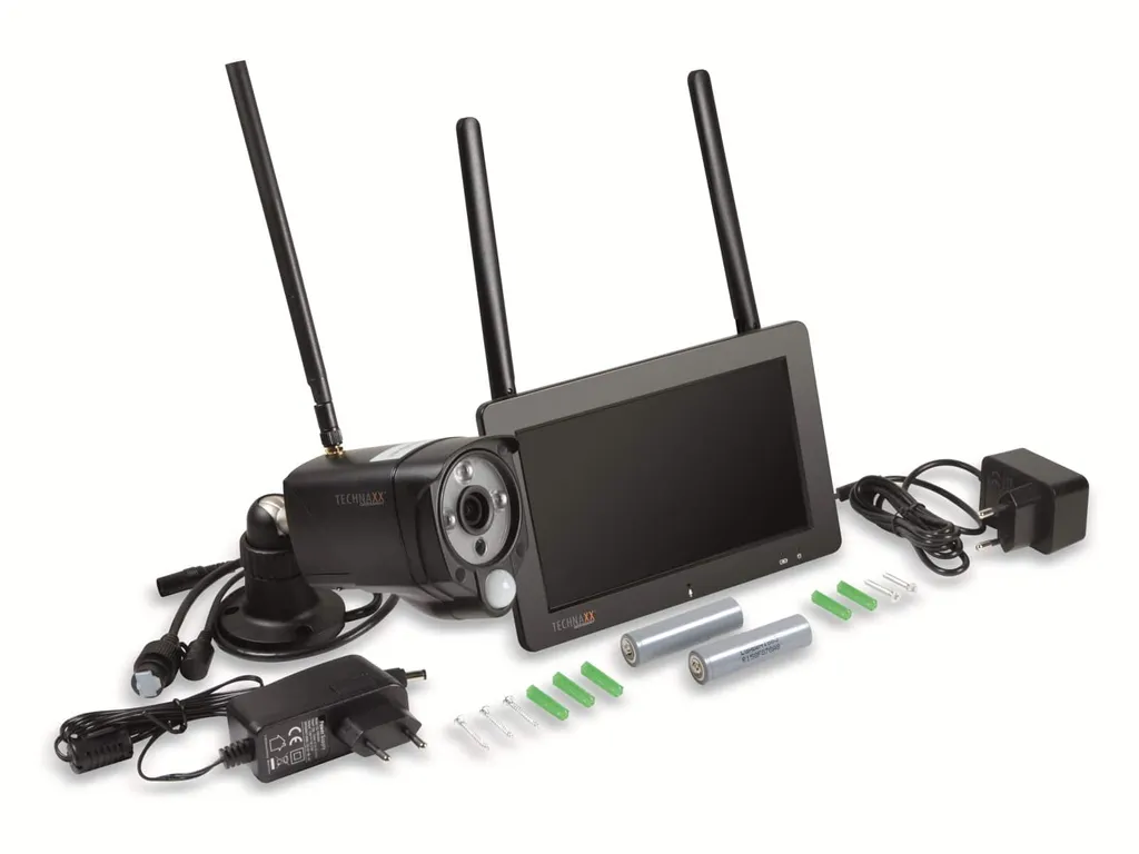Technaxx TX-128 Kit de surveillance WLAN 4 canaux avec caméra Full HD 1080p