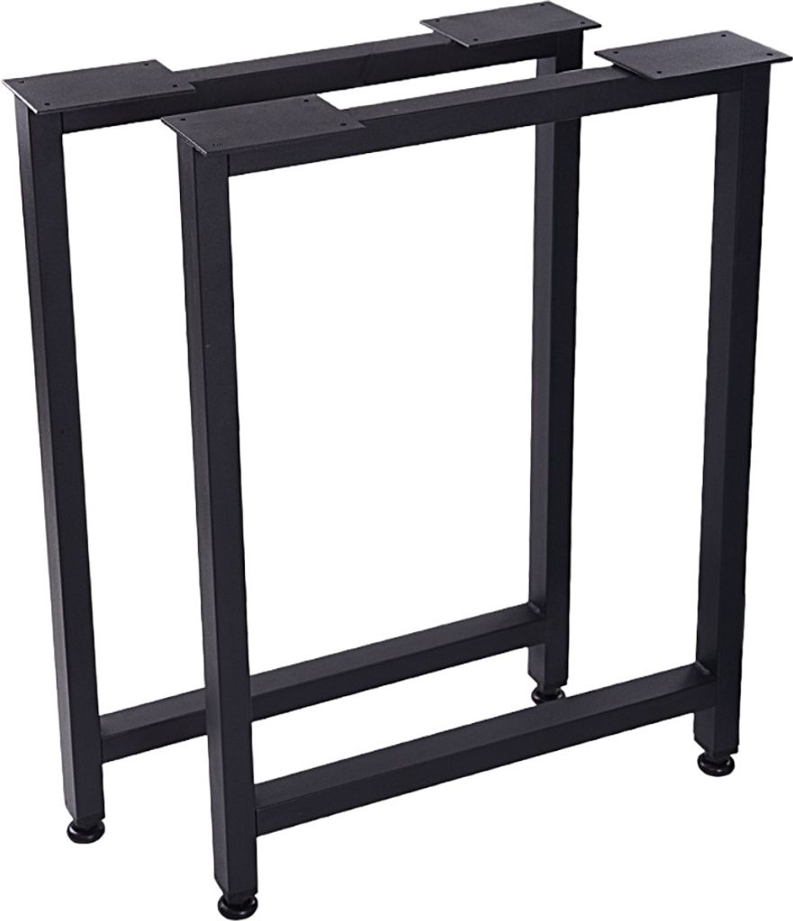 2er Set Tischgestelle aus Metall, OS da1000, schwarz, 55x72 cm, 91430