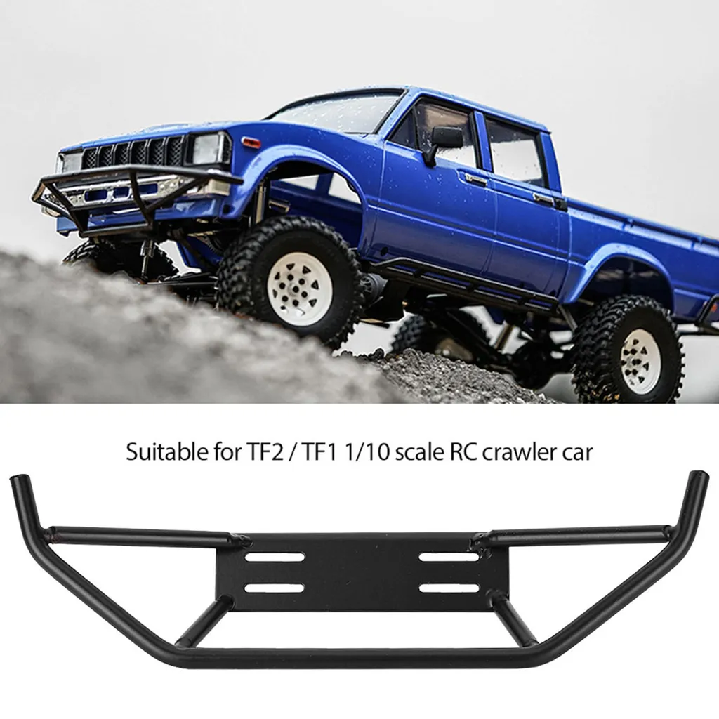 Pare-chocs RC Tout-Terrain avec Support LED - Métal Robuste pour 1/10