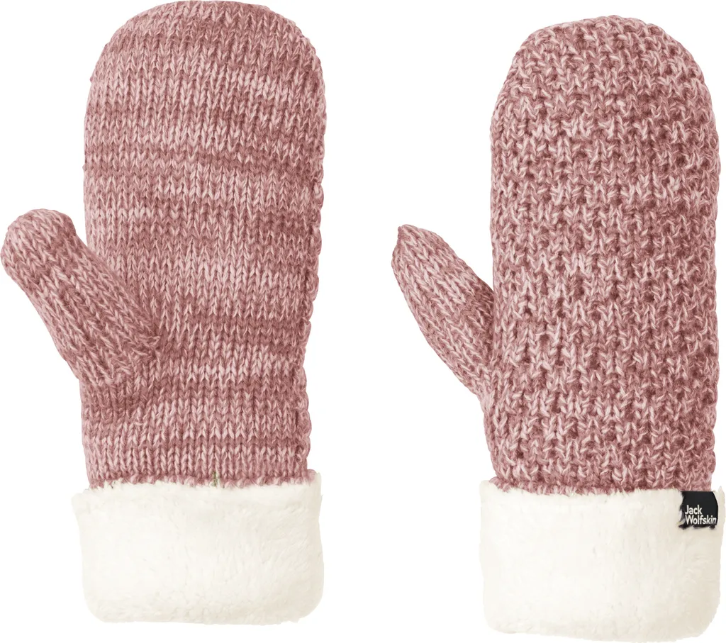 Gants chauds femme Highloft Knit Jack Wolfskin en maille tricotée