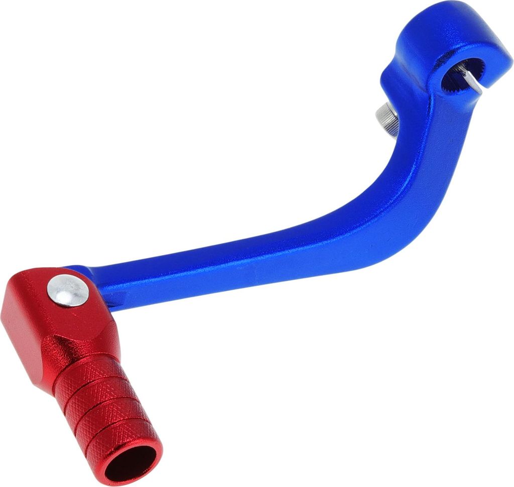 Klappbarer Motorrad Schalt Schalthebel für Honda CRF110F 2013-2018 Aluminium Legierung Pedal Schalt Hebel Arm Blau Hebel Rot Kopf