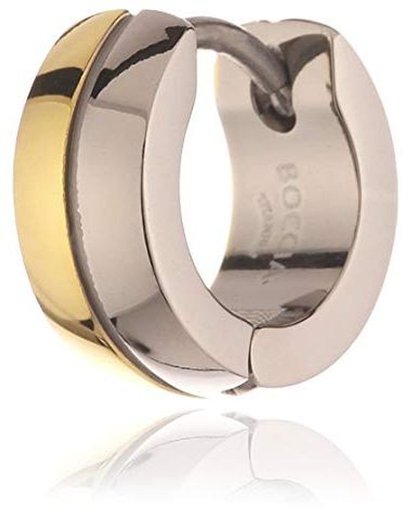 Creolen Klappcreolen aus Titan bicolor von BOCCIA TITANIUM Produktbild 