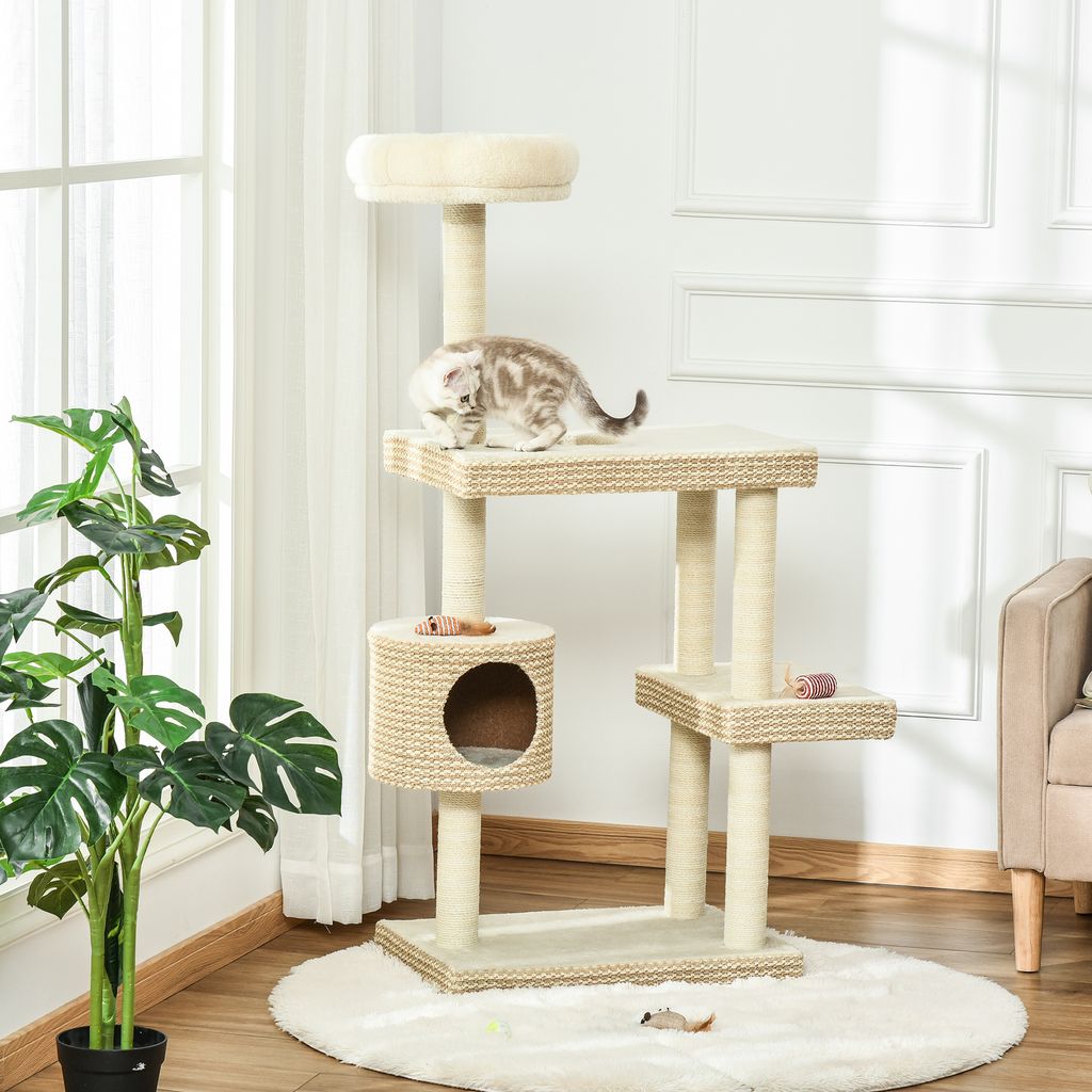 PawHut Katzenkratzbaum Katzenbaum Katzenspielzeug K Produktbild-Vorschau 7