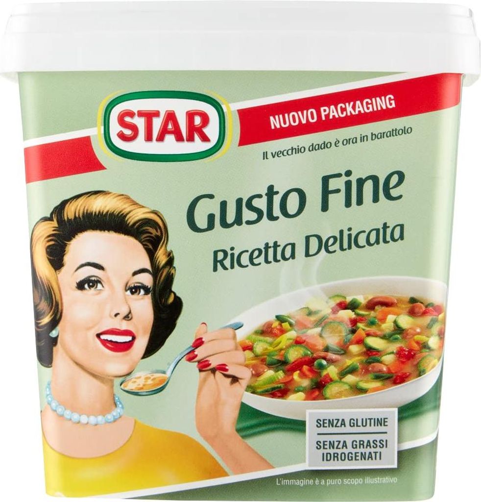 Star Gusto Fine Ricetta Delicata Lebensmittelzubereitung für Brühe 1000g Packung Etwa 50 Liter Brühe werden erhalten