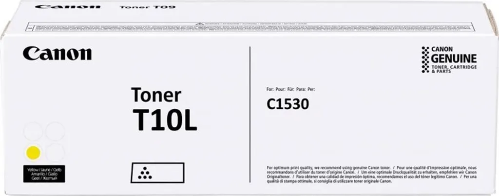 Imprimez 5000 pages en couleur avec le Toner Canon T10L Jaune Origine