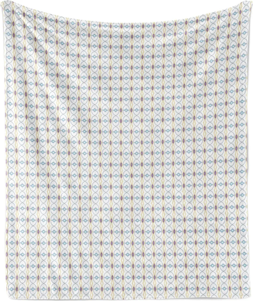 Must-Have Home Decor: Coperta ABAKUHAUS Flanella Bianco Azzurro 175x230