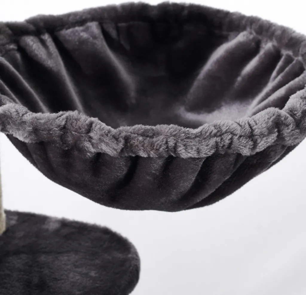 Arbre à chat multi-niveaux 121cm gris anthracite pour chat d'appartement - 4