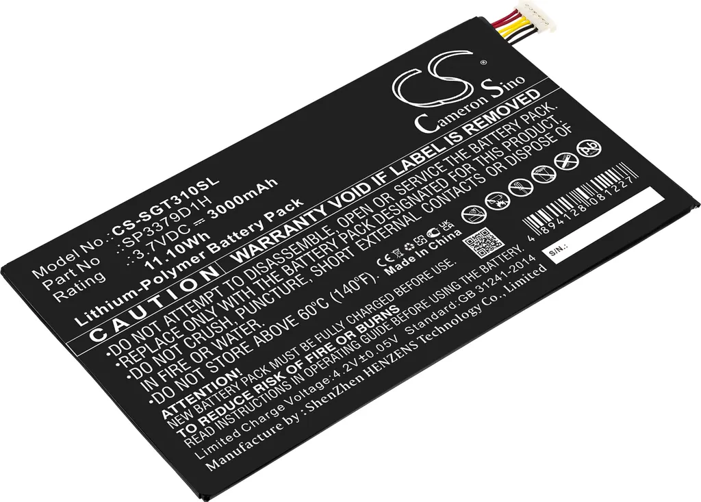 Batteria Samsung Galaxy Tab 3 8.0 TECHTEK SM-T310 SM-T311 T4450E Nuova