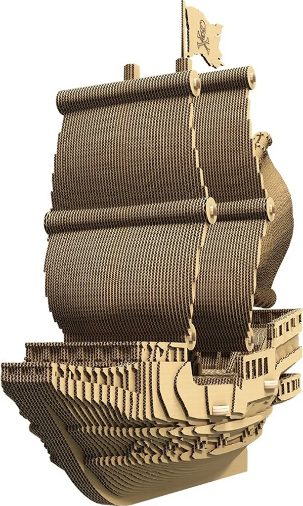Puzzle 3D Bateau Pirate en Carton de 232 Pièces - Maquette à Construire