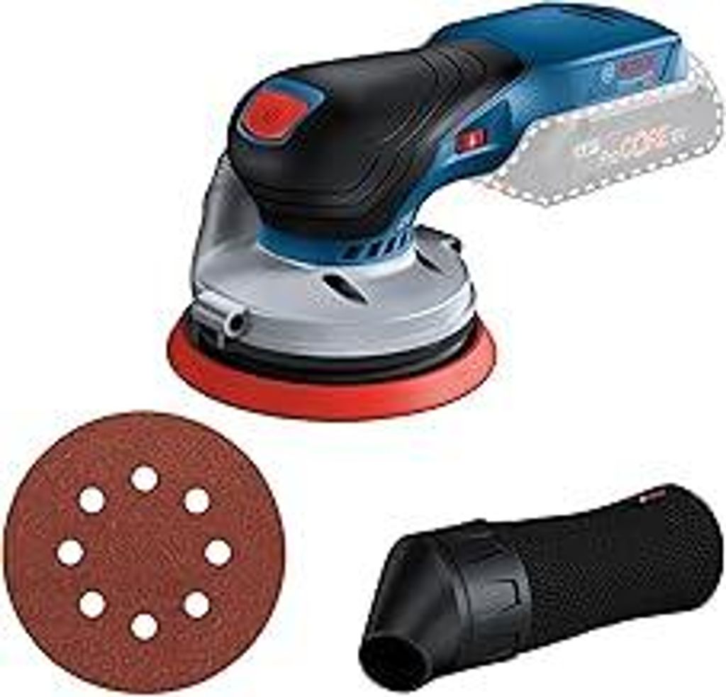 Bosch Professional 18V System Akku Exzenterschleifer GEX 18V-125 (inkl. Schleifteller (125mm), 1x Schleifpapier, Staubbeutel, ohne Akku/Ladegerät)