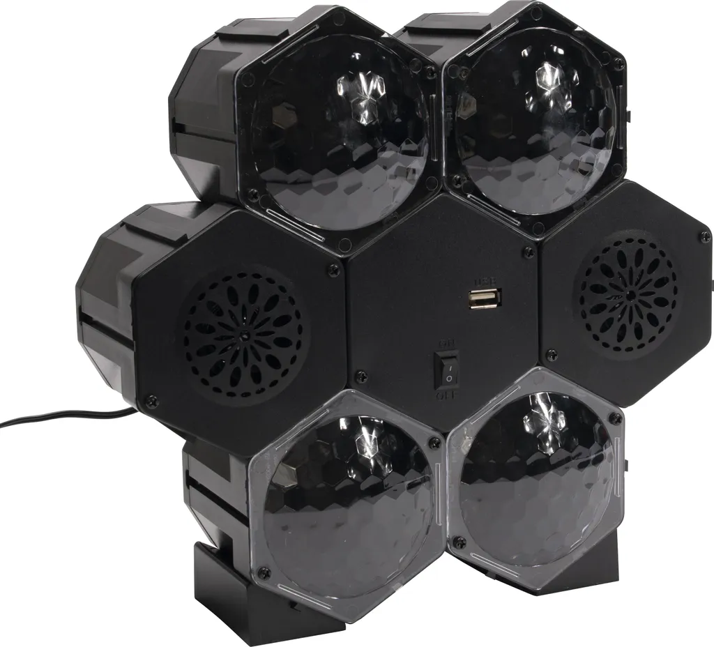 Boule à Facettes LED et Enceinte Bluetooth 5V pour Soirées et Anniversaire