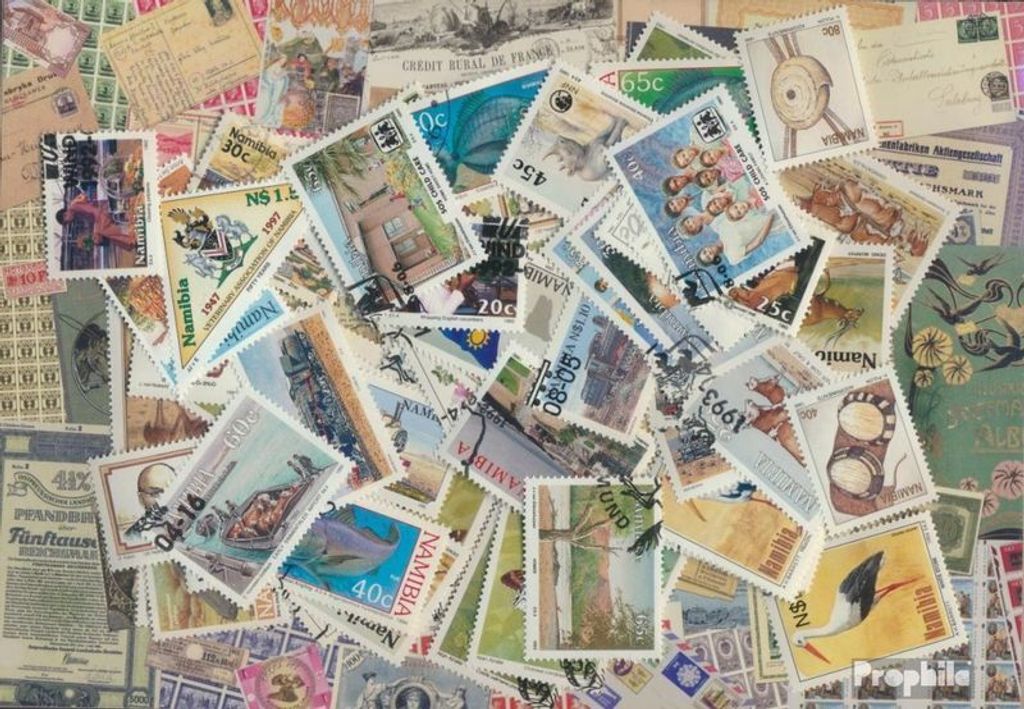 Briefmarken Namibia - Südwestafrika 75 verschiedene Marken Produktbild 