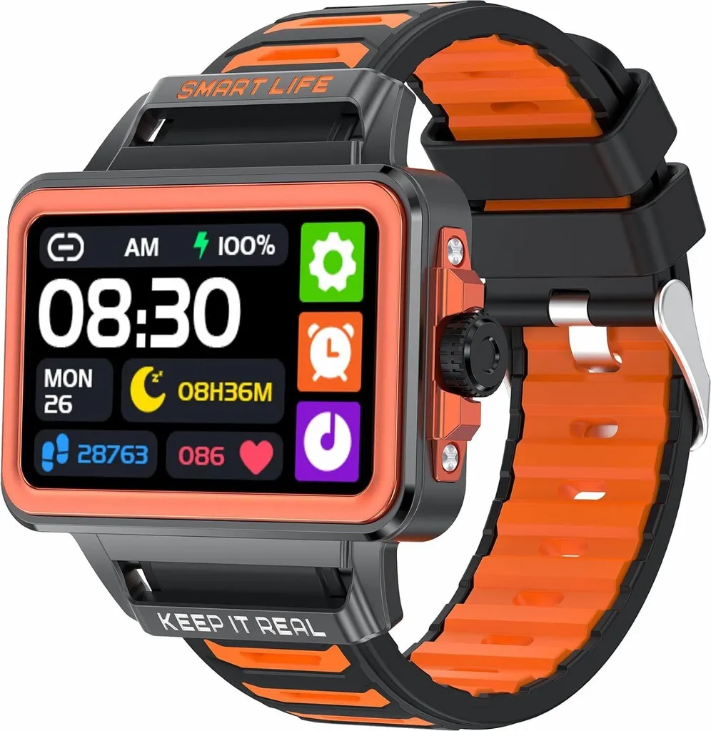 Smartwatch Elegante Donna Uomo: Fitness, NFC e Notifiche Social