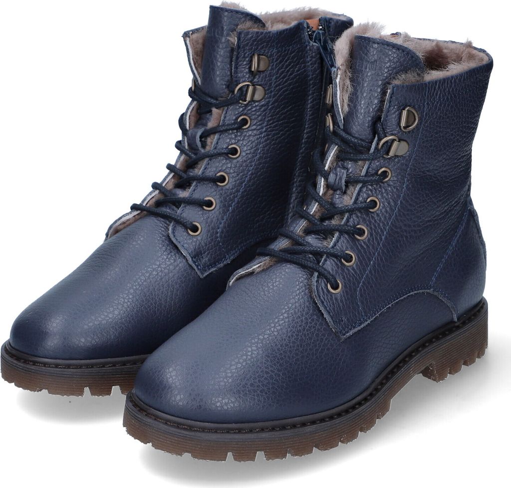Bisgaard Winterstiefeletten MAIA Kinder Glattleder Blau Größe: 38