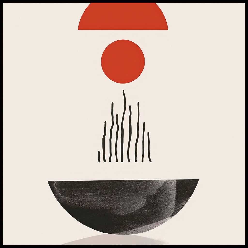 Poster 90x90cm Halbkreisform
