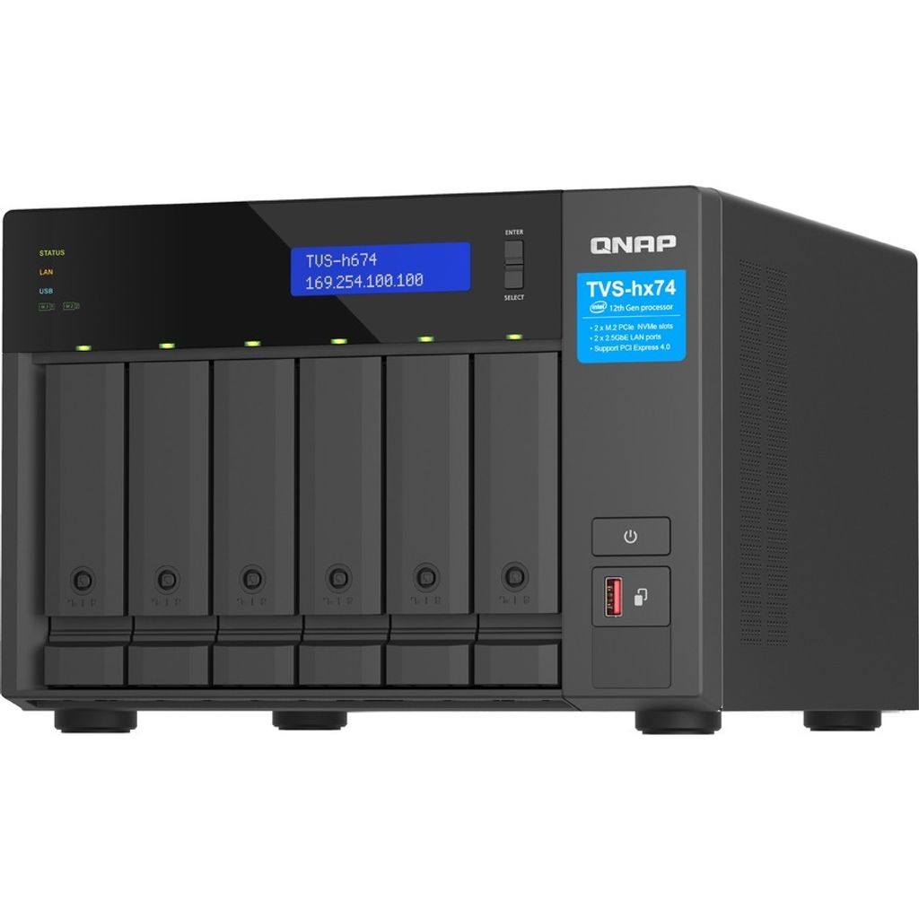 QNAP TVS-H674 - NAS-Server - 6 Schächte - SATA 6Gb/s