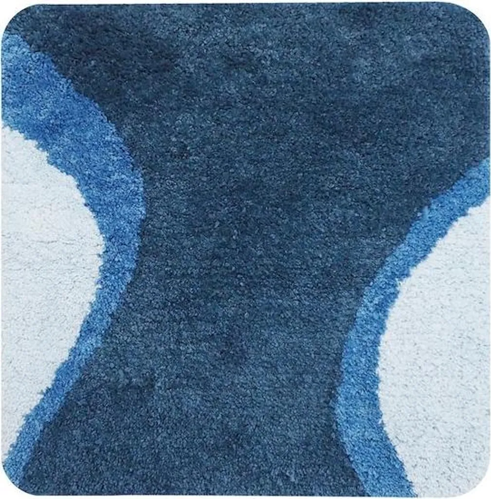 Tapis de bidet Dutch House bleu - Tapis de bain antidérapant 60x60 cm