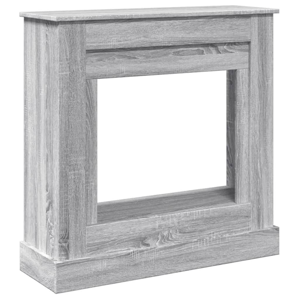 vidaXL Cornice Camino Grigio Sonoma 90x30x90 cm - Arredo Soggiorno