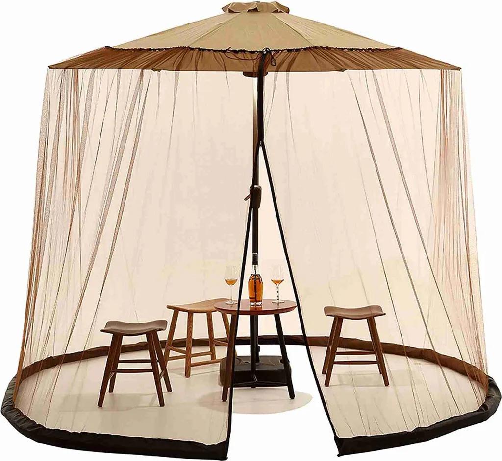 Moustiquaire de véranda pour repas d'été en extérieur - 7 à 9 places