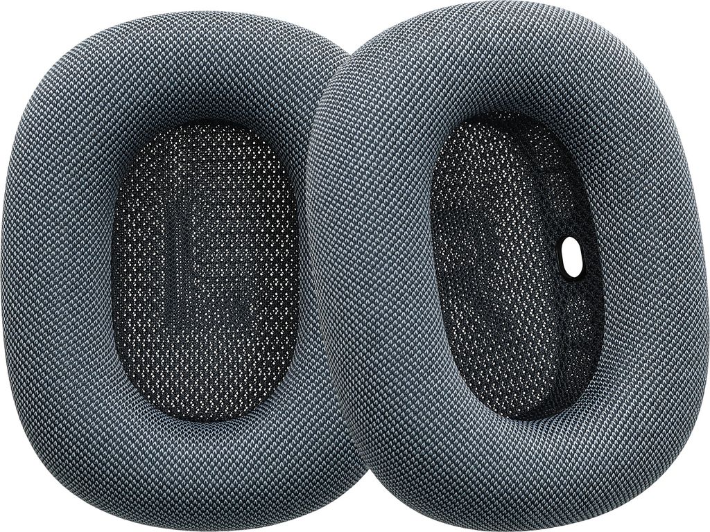 kwmobile 2x Ohrpolster für Apple AirPods Max Polster - Ersatz Kopfhörer Polster aus Mesh für Over Ear Headphones Blau