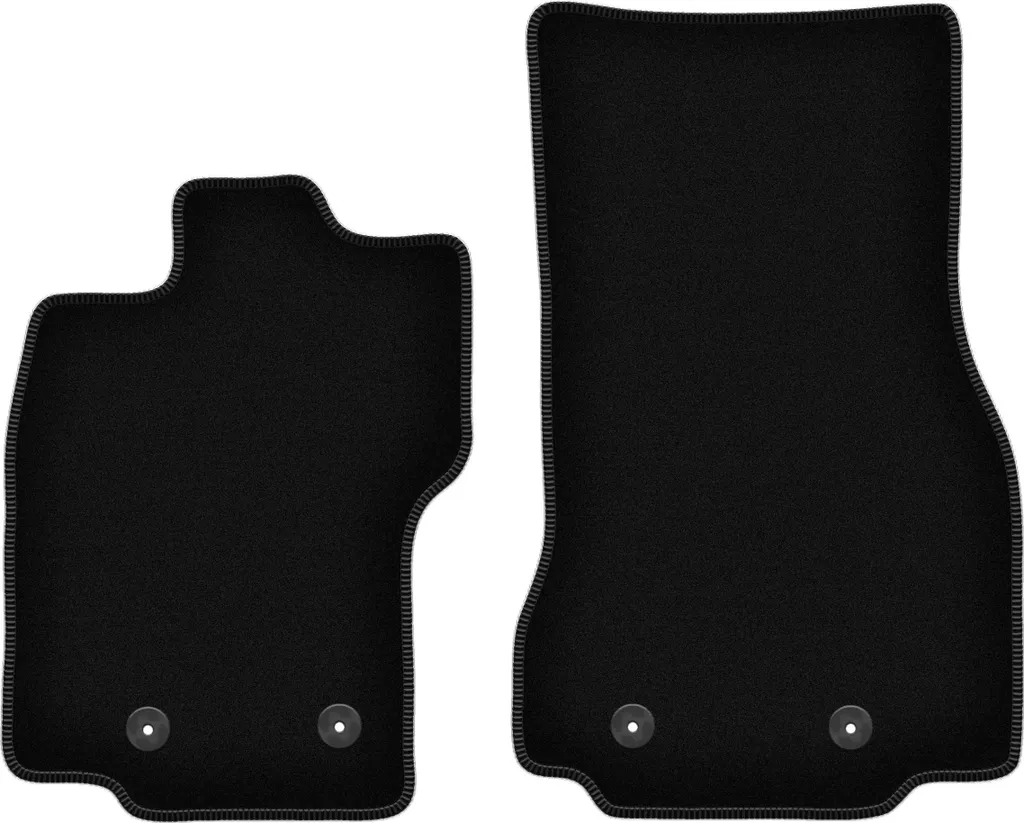 Set Tappeti Anteriori Jaguar XF 2007-2015 Velluto Nero Alta Densità