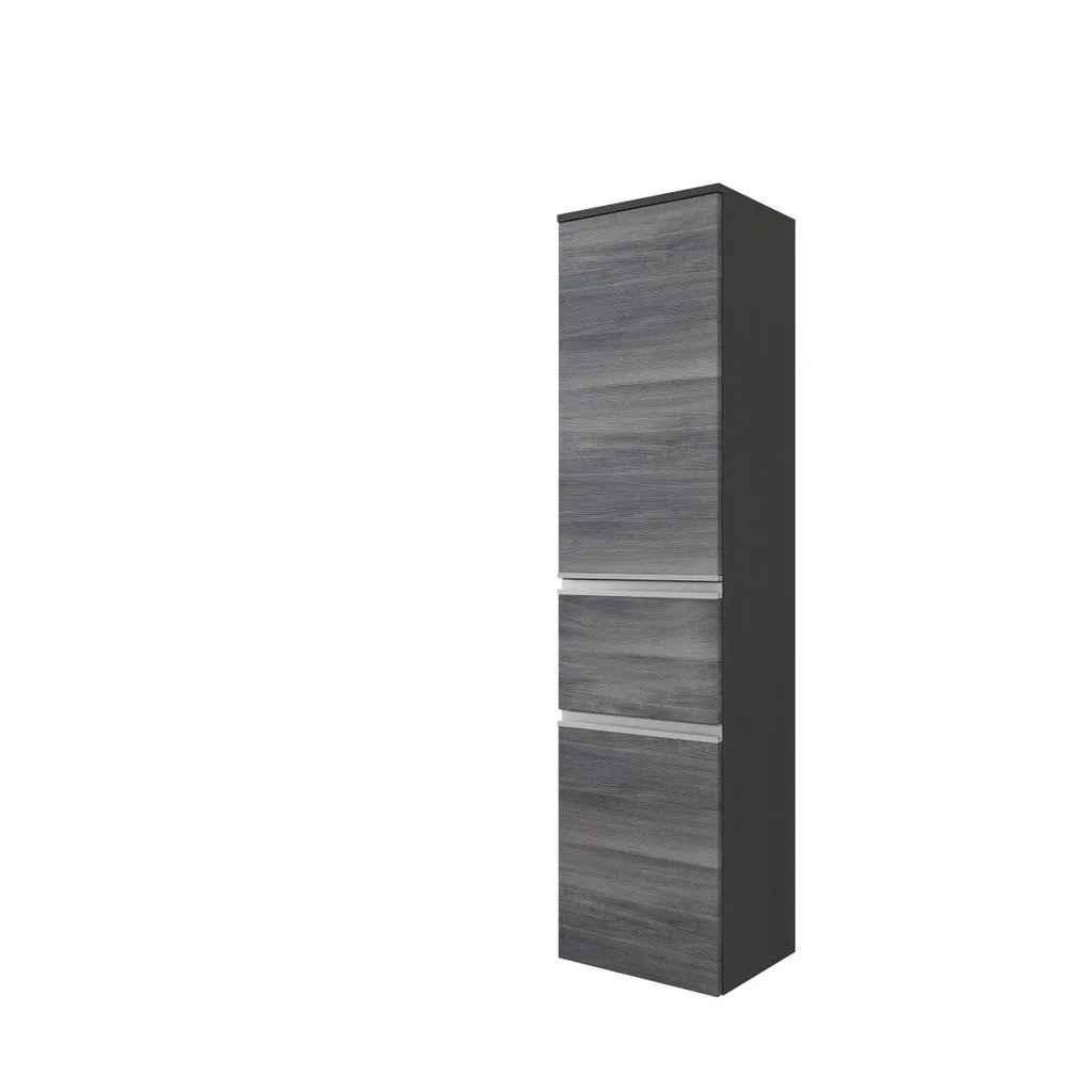 Armoire Arezzo Chêne Rauchsilber 154 cm avec Finition Haut de Gamme Bois