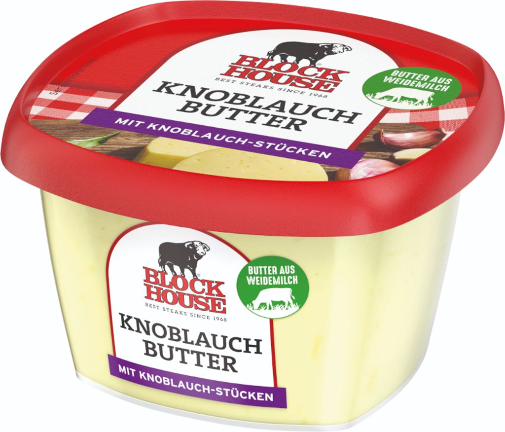 BLOCK HOUSE Knoblauchbutter, 150g Becher