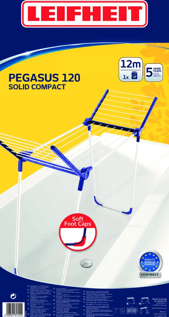 Séchoir Pegasus 120 Solid Compact pour petit appartement et balcon - 7