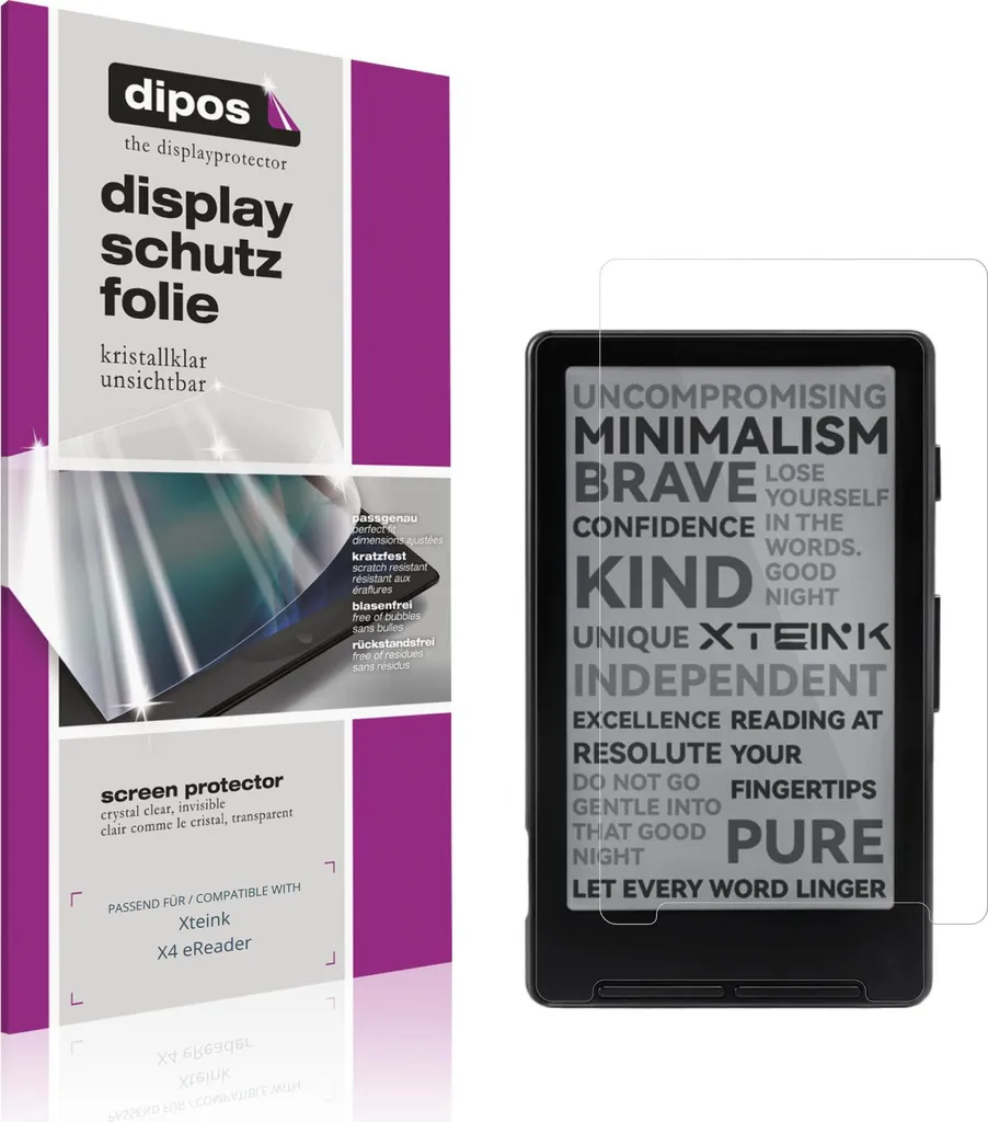 2x Pellicola Protettiva Xteink X4 eReader Protezione Schermo Claro dipos