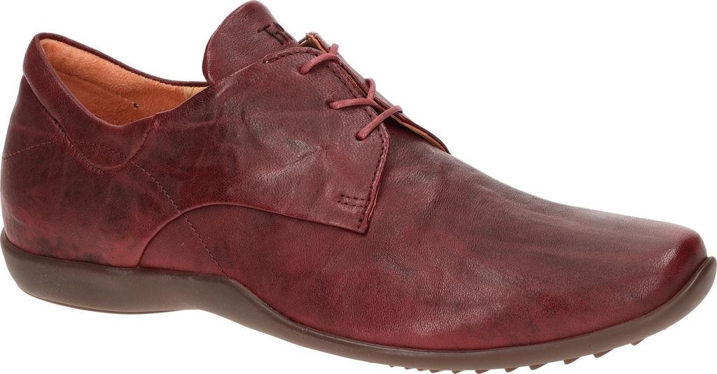 Think STONE Herrenschuhe - elegante Halbschuhe - Schnürschuhe rot NEU