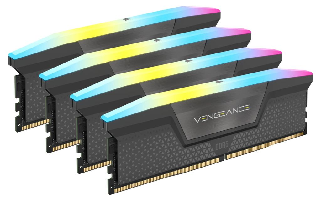 DDR5  64GB PC 6000 CL36 CORSAIR KIT (4x16GB) VENGEANCE RGB Immagine del prodotto 