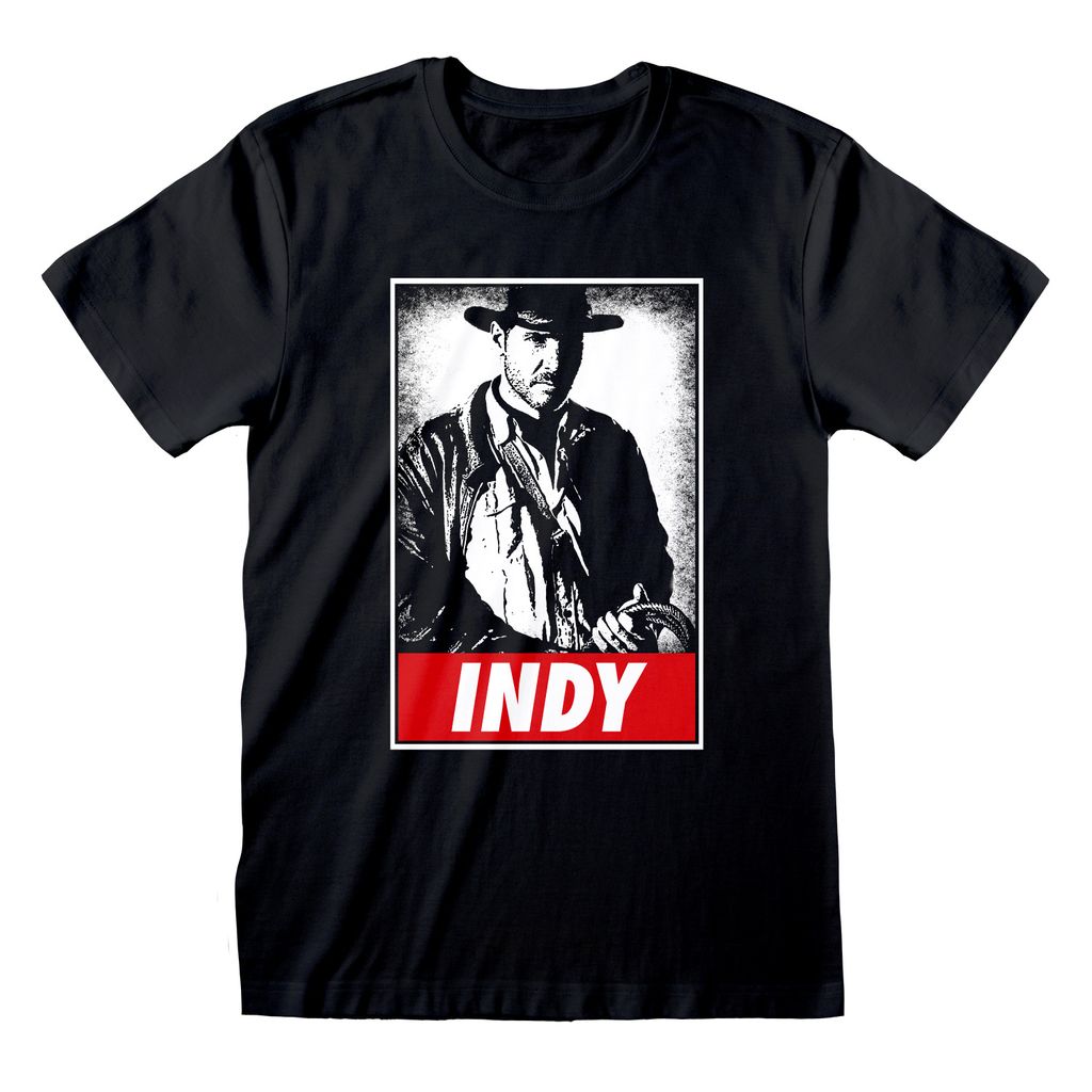 Kurzarm-T-Shirt Indiana Jones Indy Schwarz Uni - L Produktbild 