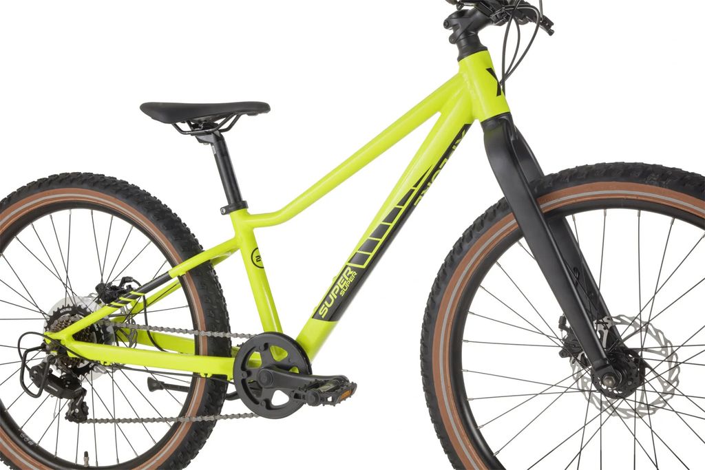 SuperSuper Xplore Kinder-Mountainbike 24 Zoll - 7 Gänge - Gelb/Grün