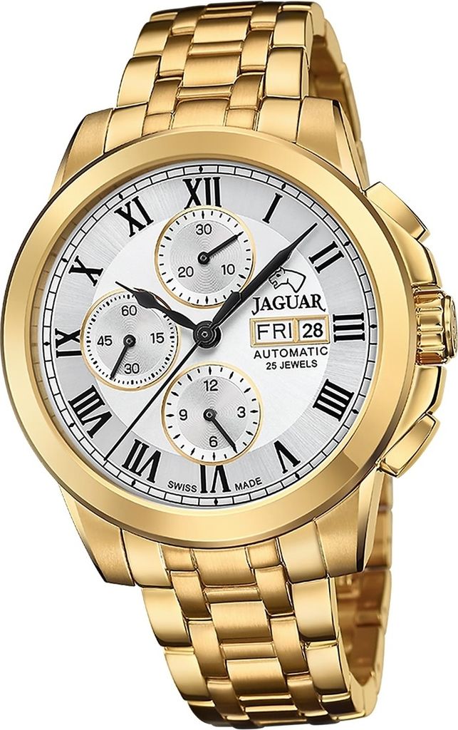 Jaguar Edelstahl Herren Uhr Chronograph Elegant Luxus gold Le Chronographe D2UJ979/1