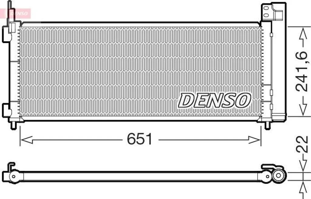 Condensateur de climatisation DENSO DCN50123 OE 8846042150 pour RAV 4