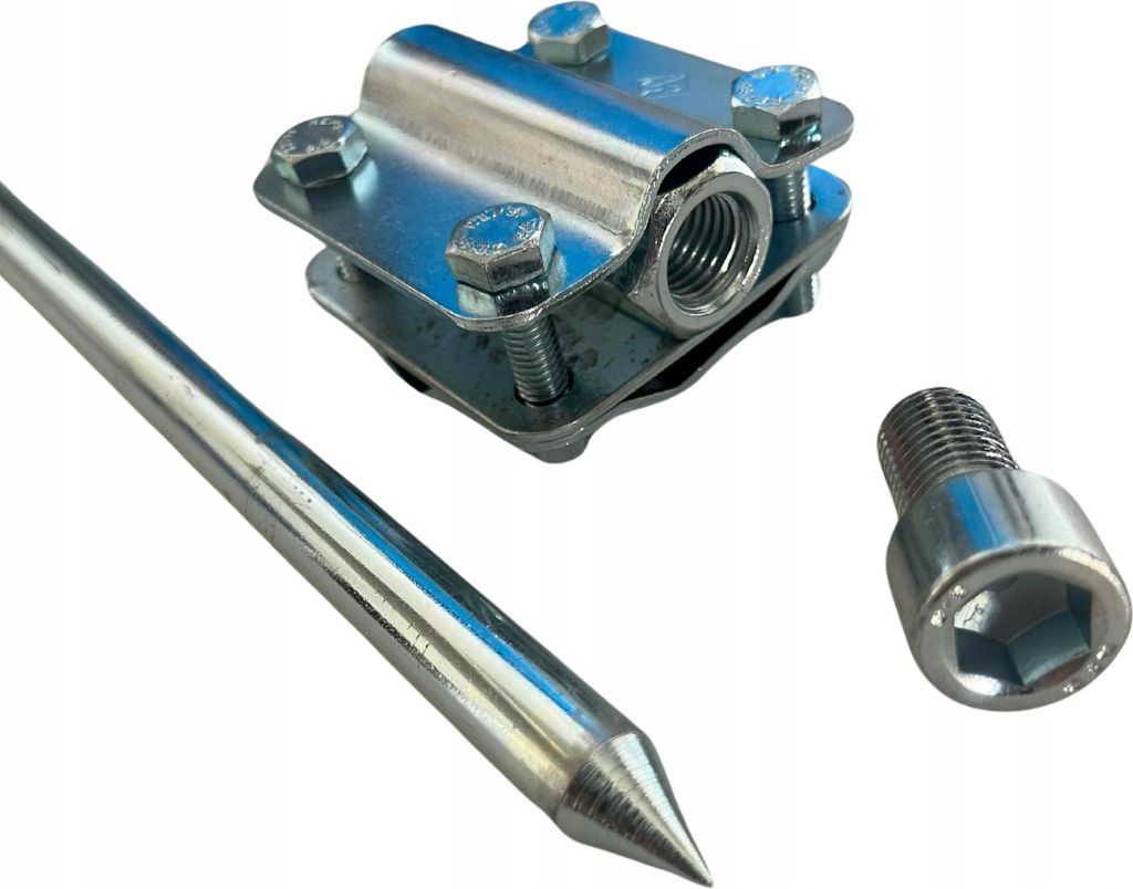 Blitzschutz-Erdungsset 1MB M16 + Verbinder aus verzinktem Stahl + Herstellungswerkzeug