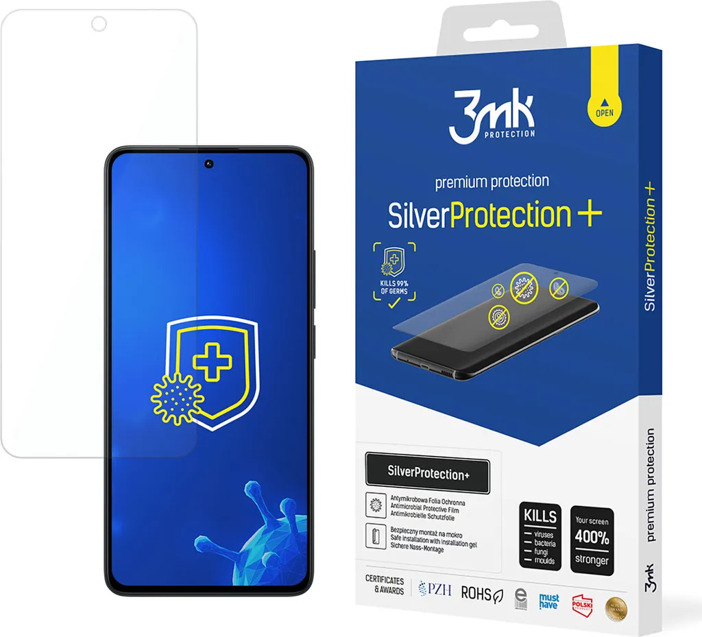 Protezione 3mk SilverProtection+ Redmi 13: Schermo Sicuro e Igienizzato