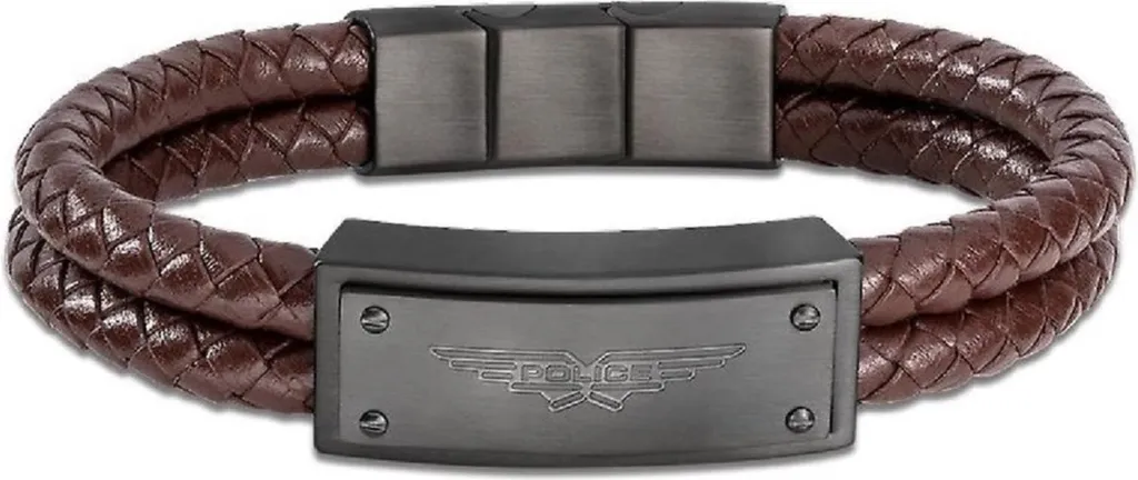 Accessoire homme idéal : Bracelet Police PEJGB2009032 pour tenue de soirée