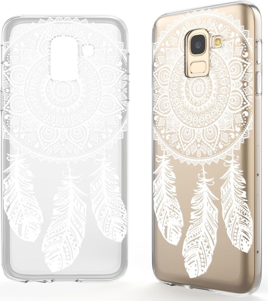 NALIA Hülle für Samsung Galaxy J6 (2018), Slim Handyhülle Motiv Silikon TPU Case Dreamcatcher