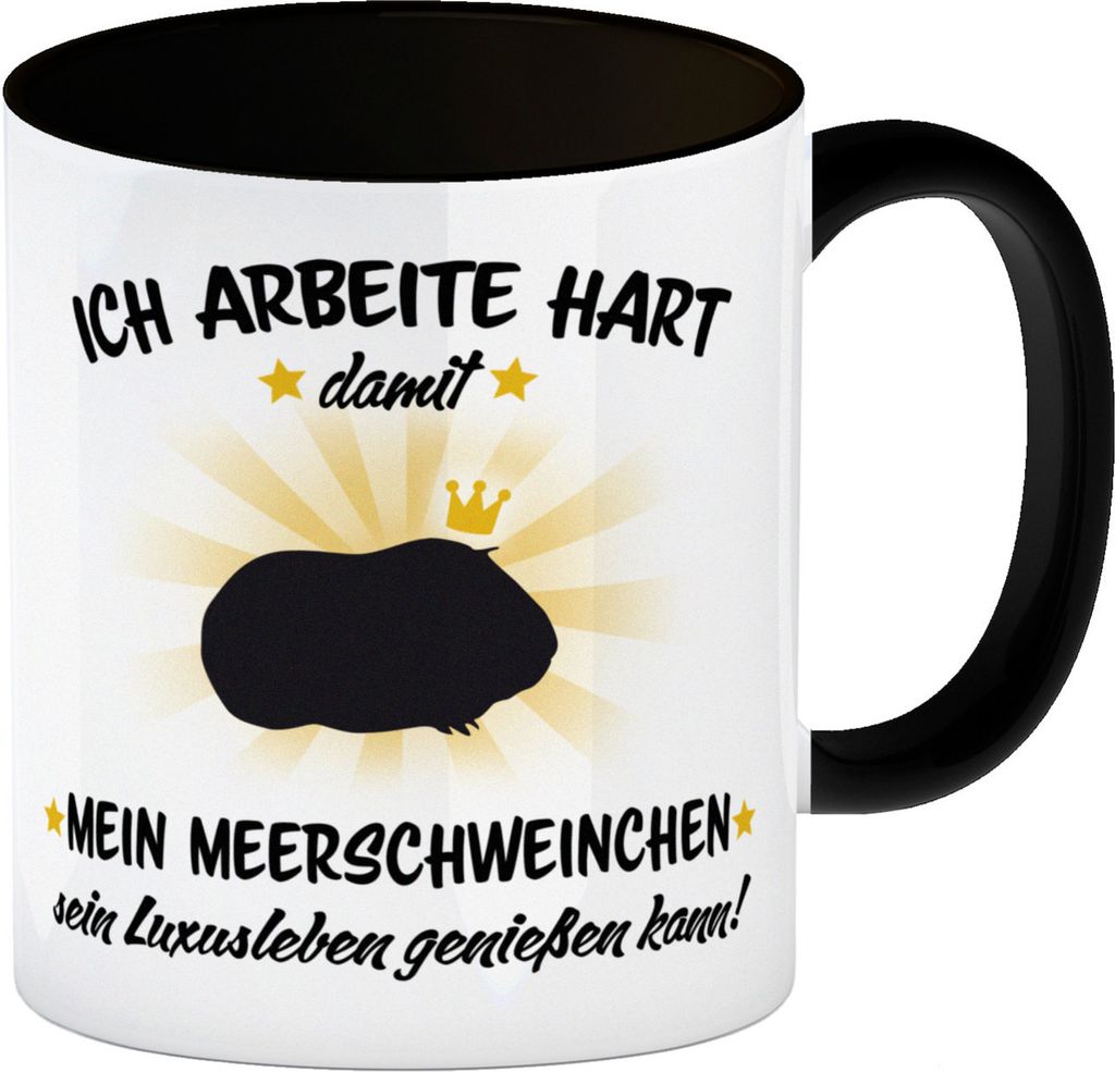 Ich arbeite hart für das Luxusleben meines Meerschweinchens Haustier
