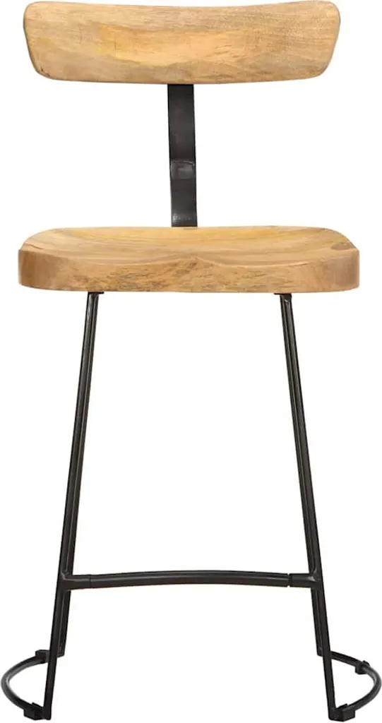 SYFAX™ Sgabelli da Bar 2 pz 49x43x79 cm in Legno Massello di Mango