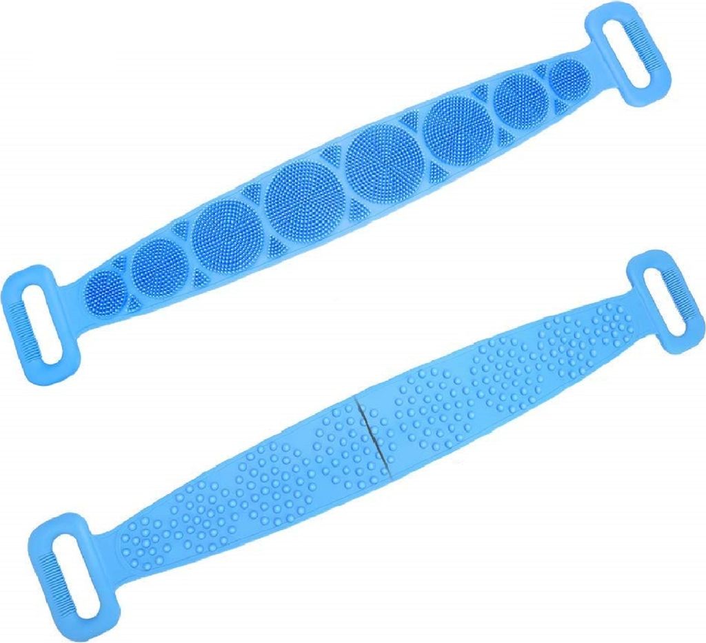 Silikon-Massagegürtel zur Körperreinigung - Blau KP36880