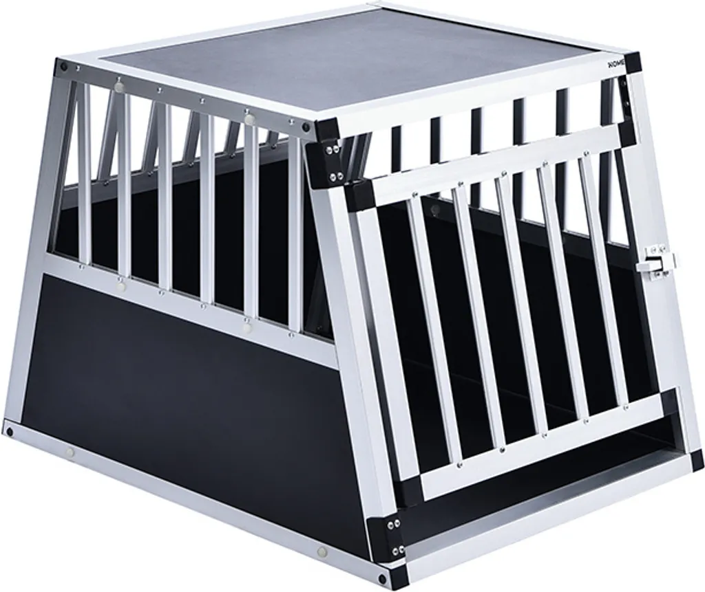 Transport Chien Alu SKITO M - Home Deluxe Argent/Noir 69cm - Compact