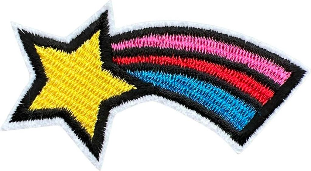 Stern-Regenbogen-Emblem-Aufnäher zum Aufbügeln