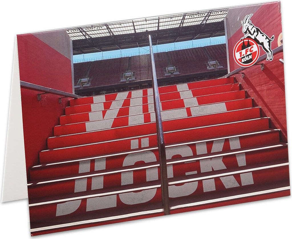1. FC Köln Grußkarte "Vill Jlöcki"